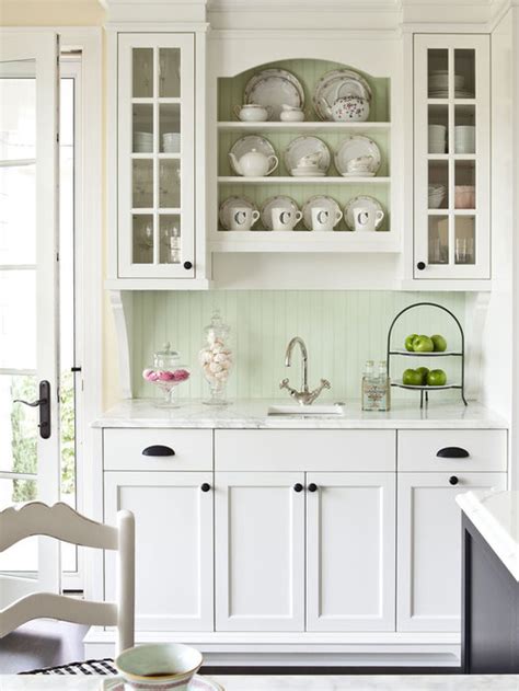 Does your kitchen have black appliances? Black Hardware White Cabinets | Houzz