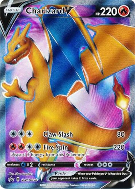 Charizard V SWSH050 Full Art Promo Pokemon Promo Cards Etsy