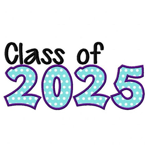 Craft Supplies And Tools Class Of 2025 Applique Machine Embroidery Design