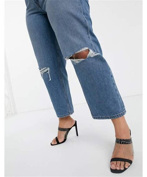 asos（エイソス）の「asos curve asos design curve recycled florence authentic straight leg jeans in