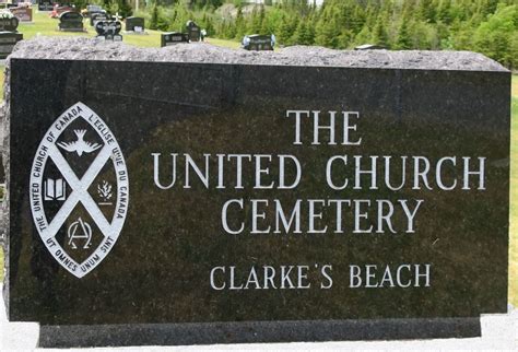 Clarkes Beach United Church Cemetery New In Clarkes Beach