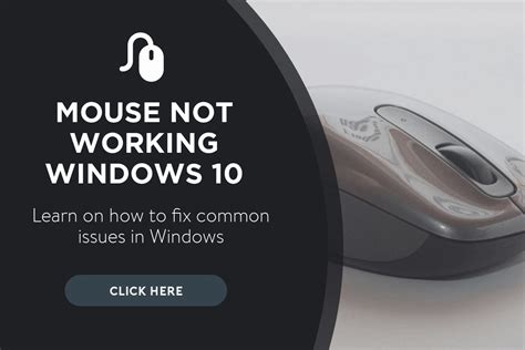 Computer Mouse Not Working Windows 10 Mouse Not Working In Windows 10