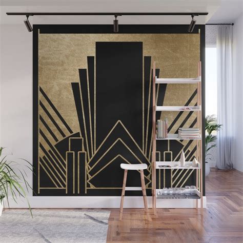 Art Deco Design Wall Mural By Peggie Prints Society6