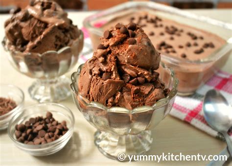 Homemade Chocolate Ice Cream 3 Ingredients Only Yummy Kitchen