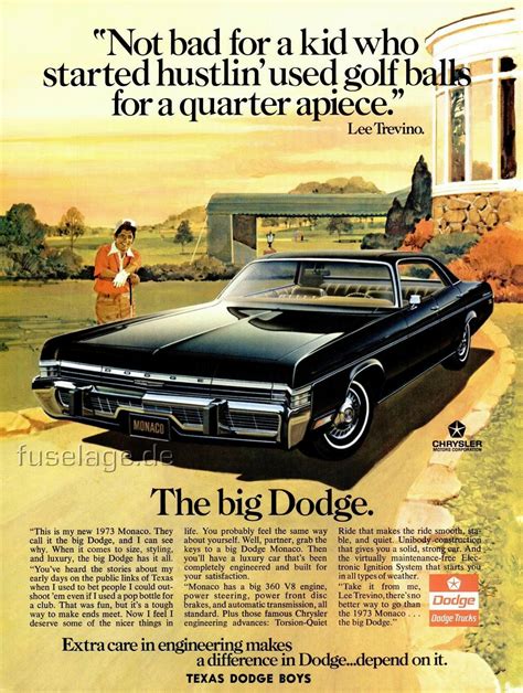 1973 Dodge Monaco Ad Vintage Cars Vintage Ads Old Ads