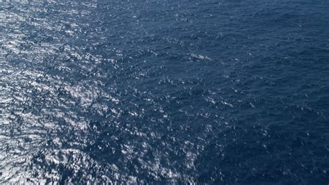 5k Stock Footage Aerial Video Of Sapphire Blue Ocean Waters Atlantic