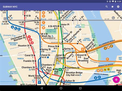 New York Subway Map Poster Tourist Map Of English