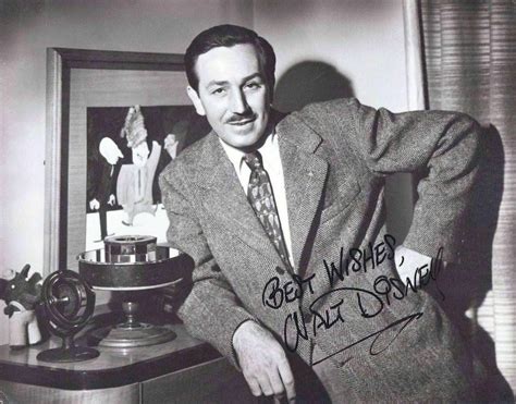 Walt Disney Autograph Signed Photo Walt Disney Autographed Etsy
