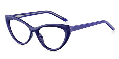 W2020 Cat Eye Blue Eyeglasses Frames Leoptique