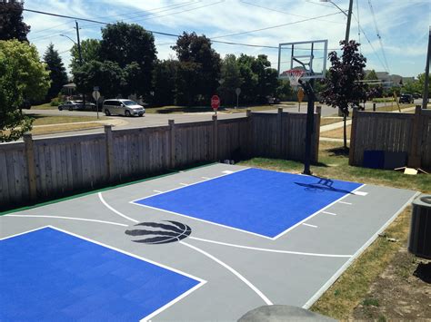 20 X 40 Basketball Court In Brooklin On Surfaces Is The Snapsports