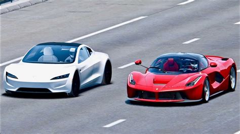 We've known for a while now that tesla's new roadster is not a priority, but ceo elon musk has now made it clear that it won't come until 2021. Watch Tesla Roadster Race Ferrari LaFerrari: Simulated Video