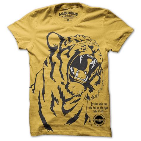 I Liked This Design On Fab Tiger Tee Men S Yellow Tiger T Shirt