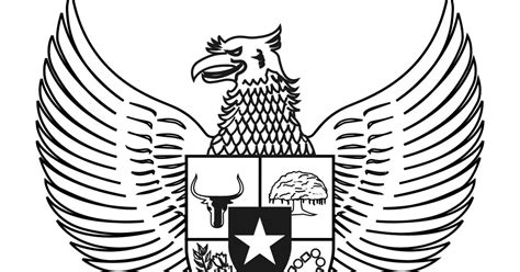 Logo Garuda Pancasila Hitam Putih Vector Free Logo Vector Download