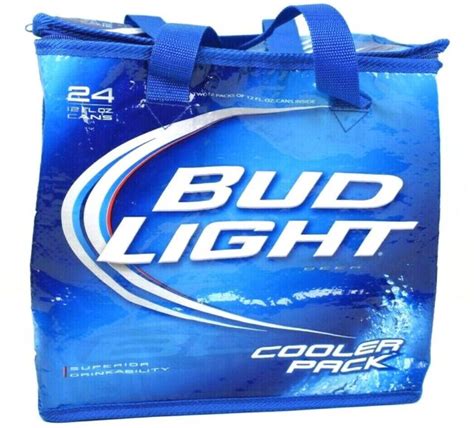 Bud Light Soft Sided Insulated Cooler Pack Portable Holds 24 Cans Ebay