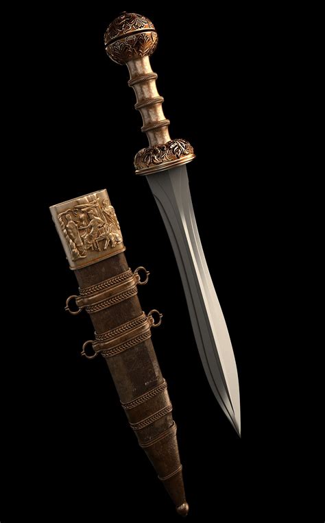 Artstation Roman Sword Dmitriy Mironov Swords And Daggers Knives