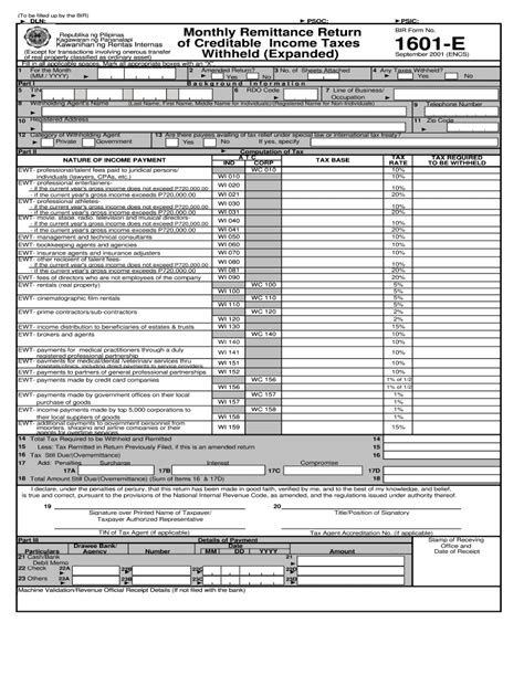 Fillable Bir Form 1701 Printable Forms Free Online