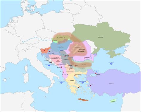 Topografie Zuidoost Europa