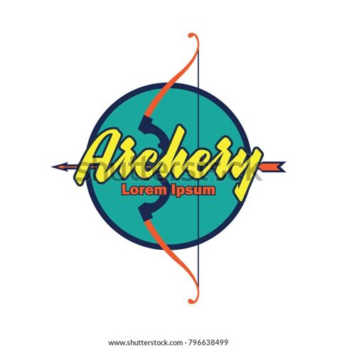 Archery Logo Text Space Your Slogan Stock Vector Royalty Free
