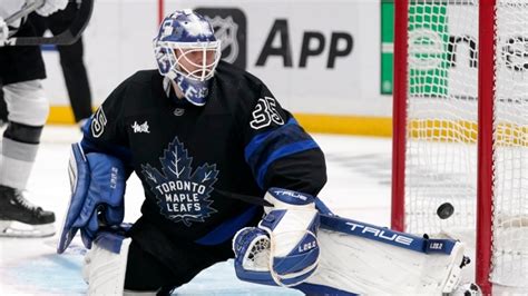 Ilya Samsonov Toronto Maple Leafs Exits Game Knee Injury Tsnca