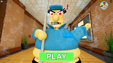 Escape Evil Janitor (NEW SCARY OBBY) All Jumpscares Full Gameplay