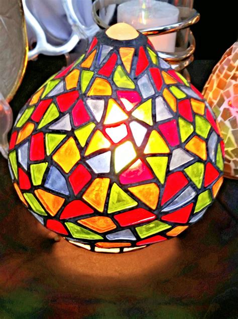 Handmade Oriental Stained Glass Lamp Etsy