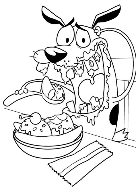 7 Best Courage The Cowardly Dog Coloring Pages Images On