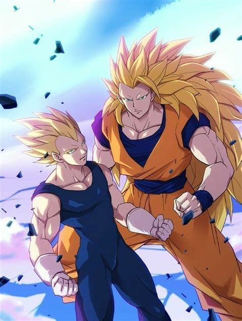 Vegeta Ssj2 And Goku Ssj3 Anime Dragon Ball Desenhos