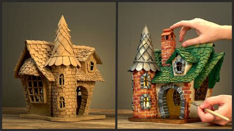 Diy Fairy House Using Cardboard Creative Mom
