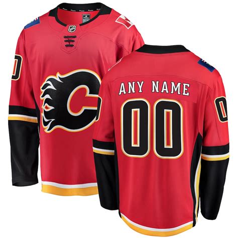 Mens Calgary Flames Fanatics Branded Redblack Alternate Premier