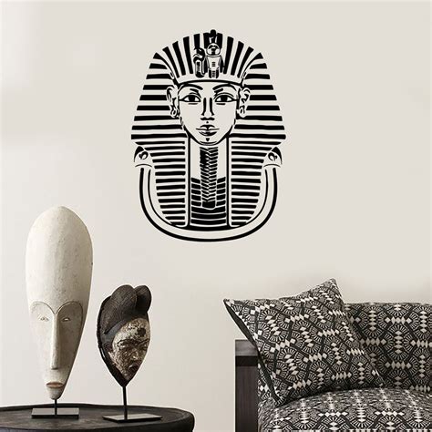 Wall Decal Pharaon Tutankhamun King Ancient Egypt Egyptian Vinyl Stick — Wallstickers4you