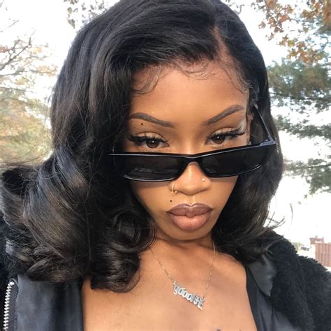 Pin By 🍒 On Inspo In 2020 Black Beauties Black Girl Makeup Baddie
