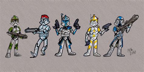 Clone Troopers Cartoon Test Sketch By Adrman On Deviantart