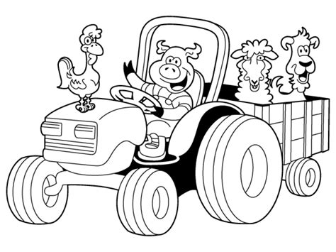 Get This Free Tractor Coloring Pages 33958