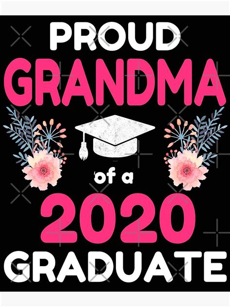 Proud Grandma 2020 Graduate Senior Poster For Sale By Magicboutique