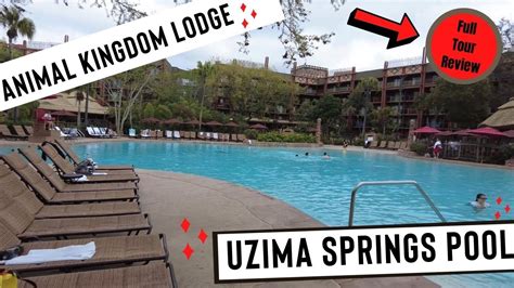 Uzima Springs Feature Pool Tour Disney Animal Kingdom Lodge Full