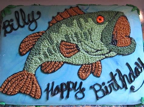 Fish Birthday Cakes For Adults Fishing Birthday Cake Fish Cake