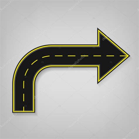 Road Arrow Icon — Stock Vector © Annyart 89288314
