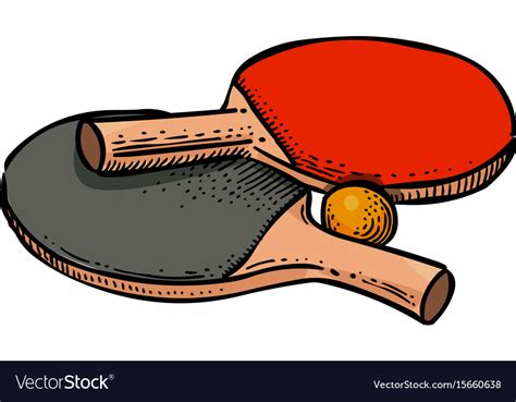 Cartoon Image Of Ping Pong Icon Sport Symbol Vector Image