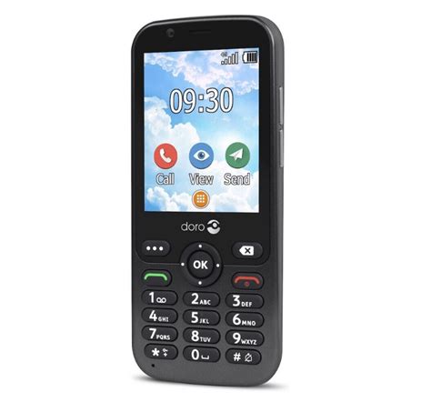 Téléphone Portable Senior Doro 7010 Avec Touche Sos Doro Noir La