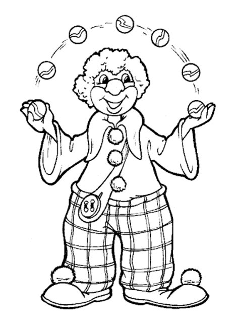 Clown Coloring Page Coloring Pages