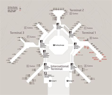 Sfo Terminal 3 Gate Map New Jersey Map