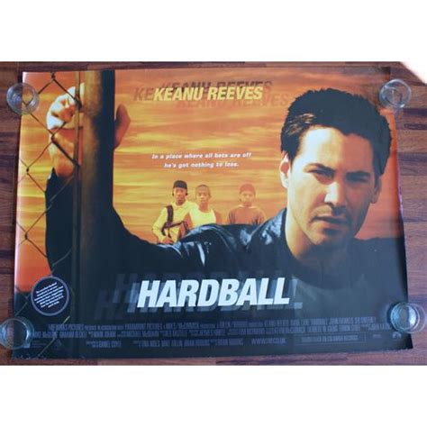 Hardball 2001 Cinema Quad Poster A Keanu Reeves Diane Lane