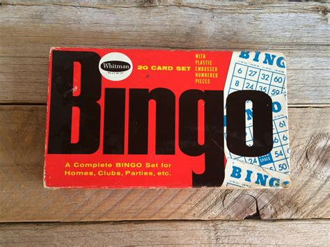 Vintage Whitman Bingo Game Vintage Board Game Games And Etsy Uk
