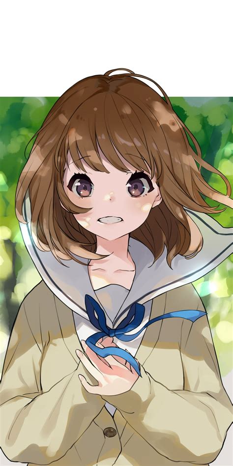 Download Cute Anime Girl Minimal Short Hair 1440x2880 Wallpaper Lg