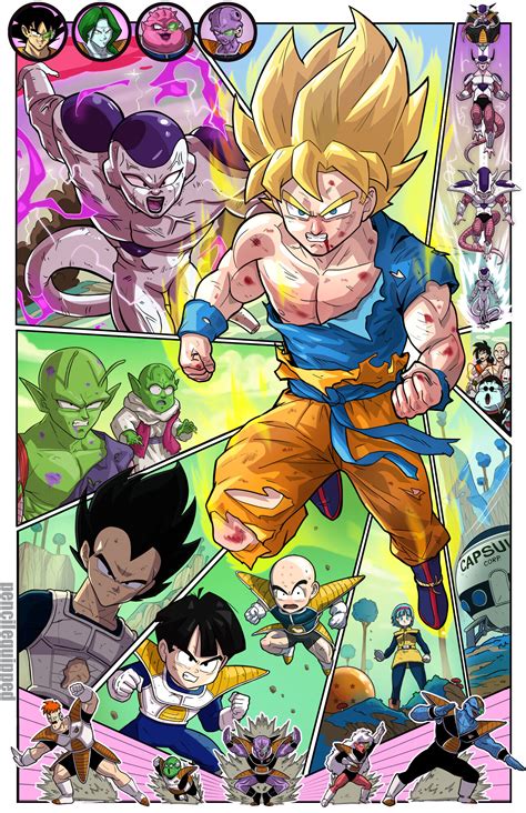 Dragon ball, dragon ball z, and dragon ball gt are all owned by funimation, toei animation, fuji tv, and akira toryama. ArtStation - Dragon Ball Z - Namek Saga, Pencil Equipped