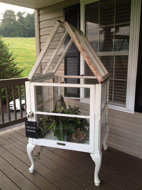 What better way to recycle old salvaged windows than to it also looks nice and is simple to clean. Pin on Home sweet home