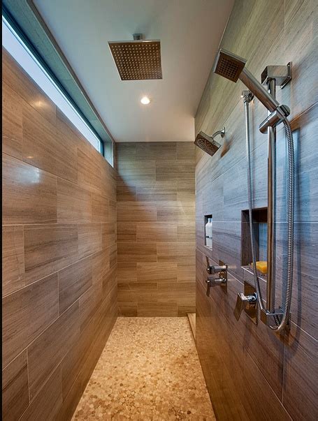 Doorless showers are pricey because they're custom designed. 25 Incredible Open Shower Ideas