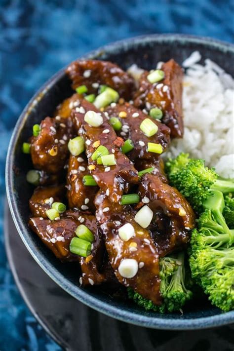It's american chinese dish that created in america! Mongolian Seitan (Vegetarian Mongolian Beef) Recipe | Yup ...