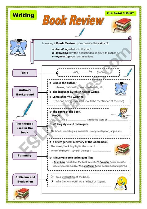 Book Review Esl Worksheet By Rsliouat