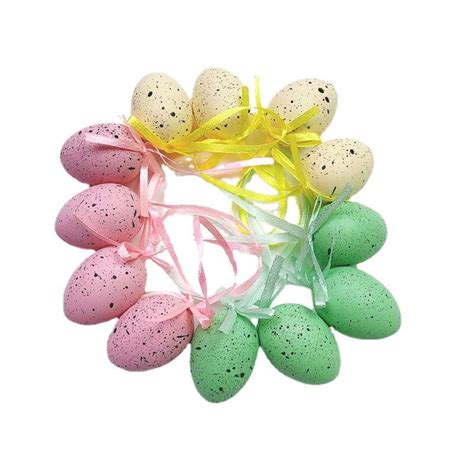 1218pcs Easter Eggs 43cm Small Plastic Colorful Egg Easter Hanging
